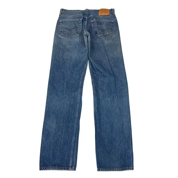 Vintage 90s Levi's 501xx Straight Leg Jeans 34x36 (32x33) Made in USA - Picture 1 of 14